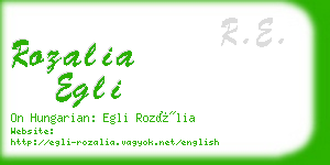 rozalia egli business card